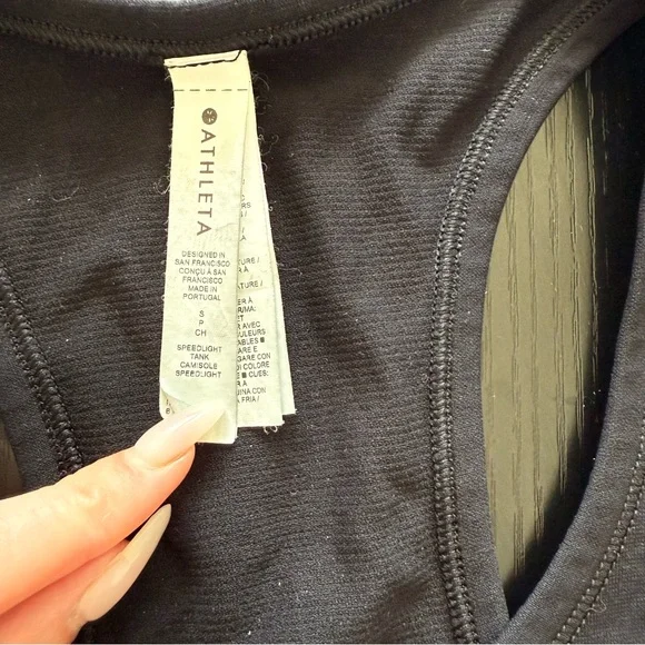 Athleta black Racerback Tank Top - Picture 3 of 4